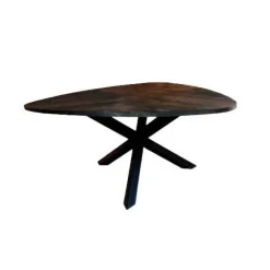 Tower Living Eetkamertafel Trivero 150cm Zwart