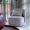 Tower Living Fauteuil Belvi Stof Old Pink (draaibaar)
