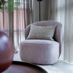 Tower Living Fauteuil Belvi Stof Old Pink (draaibaar)
