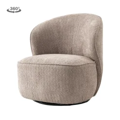 Tower Living Fauteuil Belvi Stof Old Pink (draaibaar)
