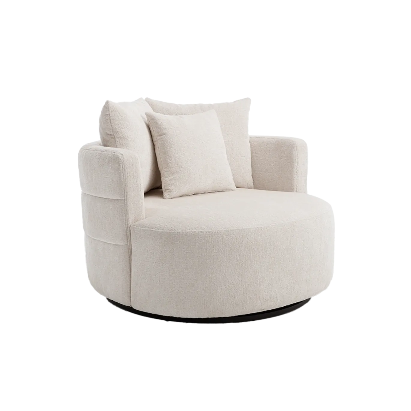 Tower Living Fauteuil Bolza Trenza 6 Ivory Draaibaar