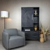 Tower Living Fauteuil Bradfort Stof Montego 466 Grijs