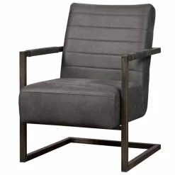 Tower Living Fauteuil Rocca Bull Antraciet