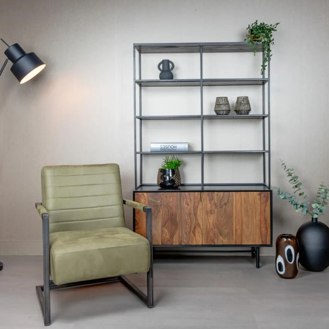 Tower Living Fauteuil Rocca Bull Groen