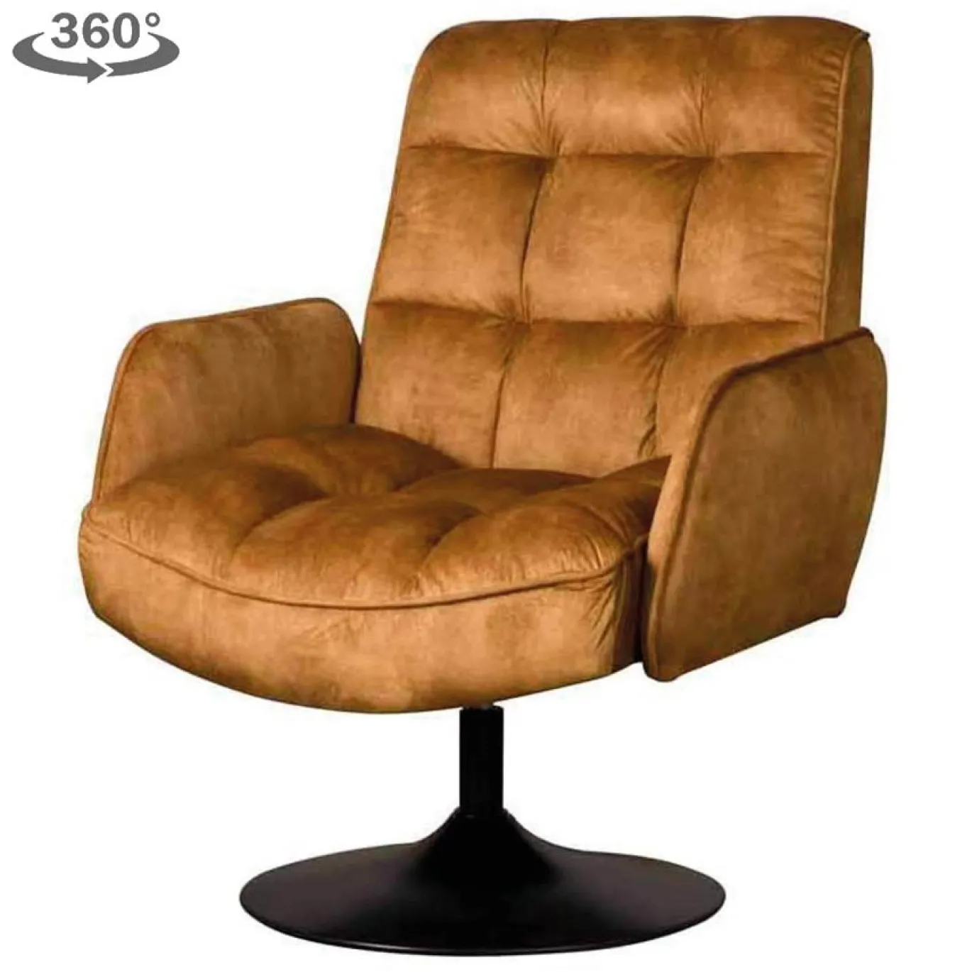 Tower Living Fauteuil Tropea Adore Geel 15 (draaibaar)