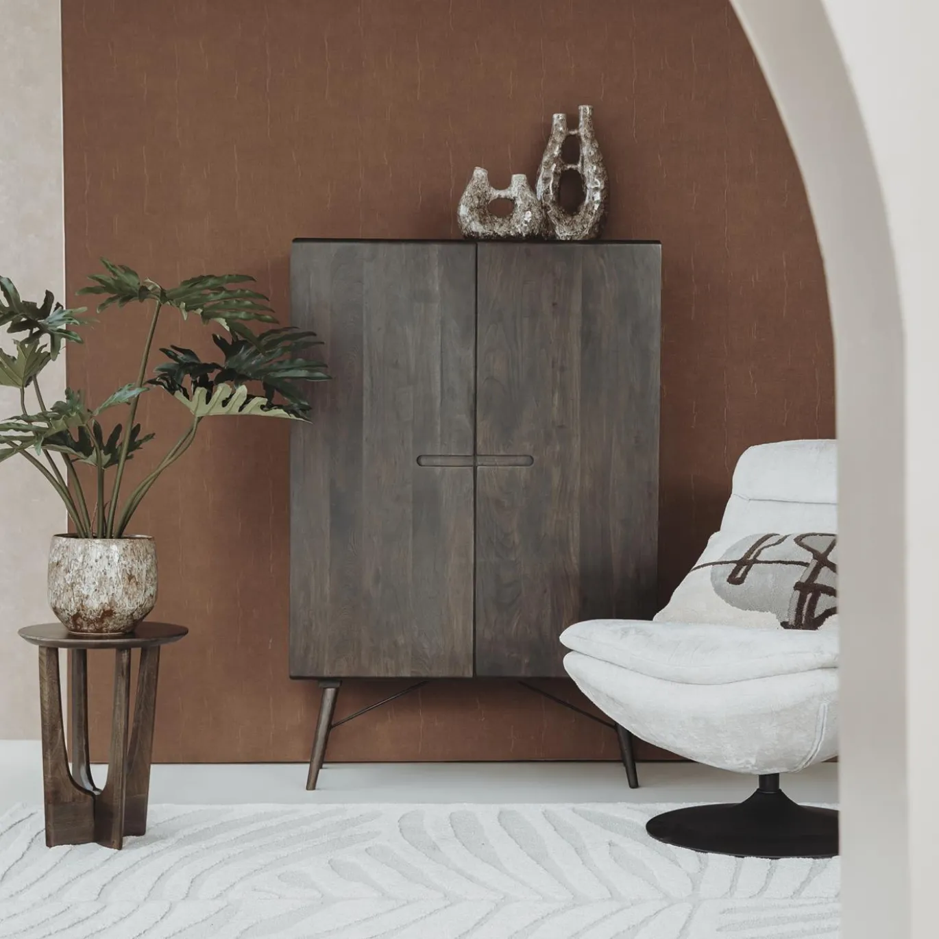 Tower Living Opbergkast Aura Espresso 100cm