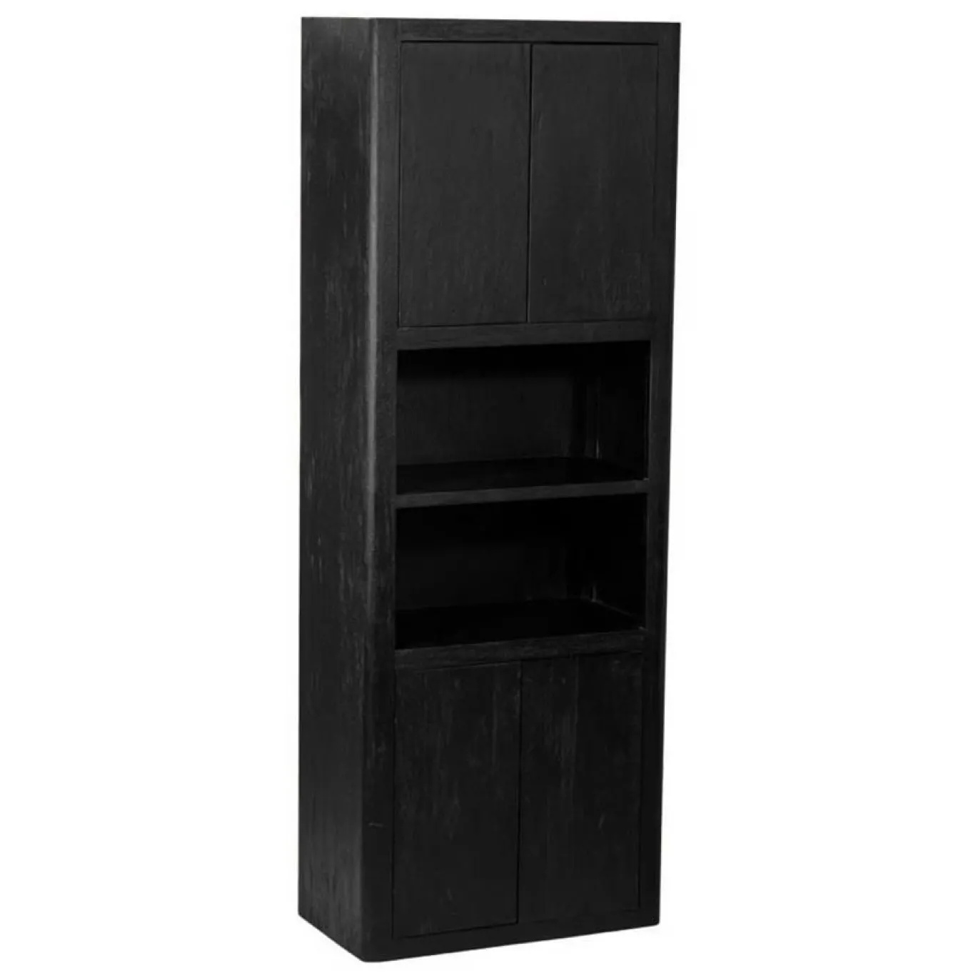 Tower Living Opbergkast Tenna 80cm Zwart Met 2 Open Vakken