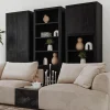 Tower Living Opbergkast Tenna 80cm Zwart 4-deurs