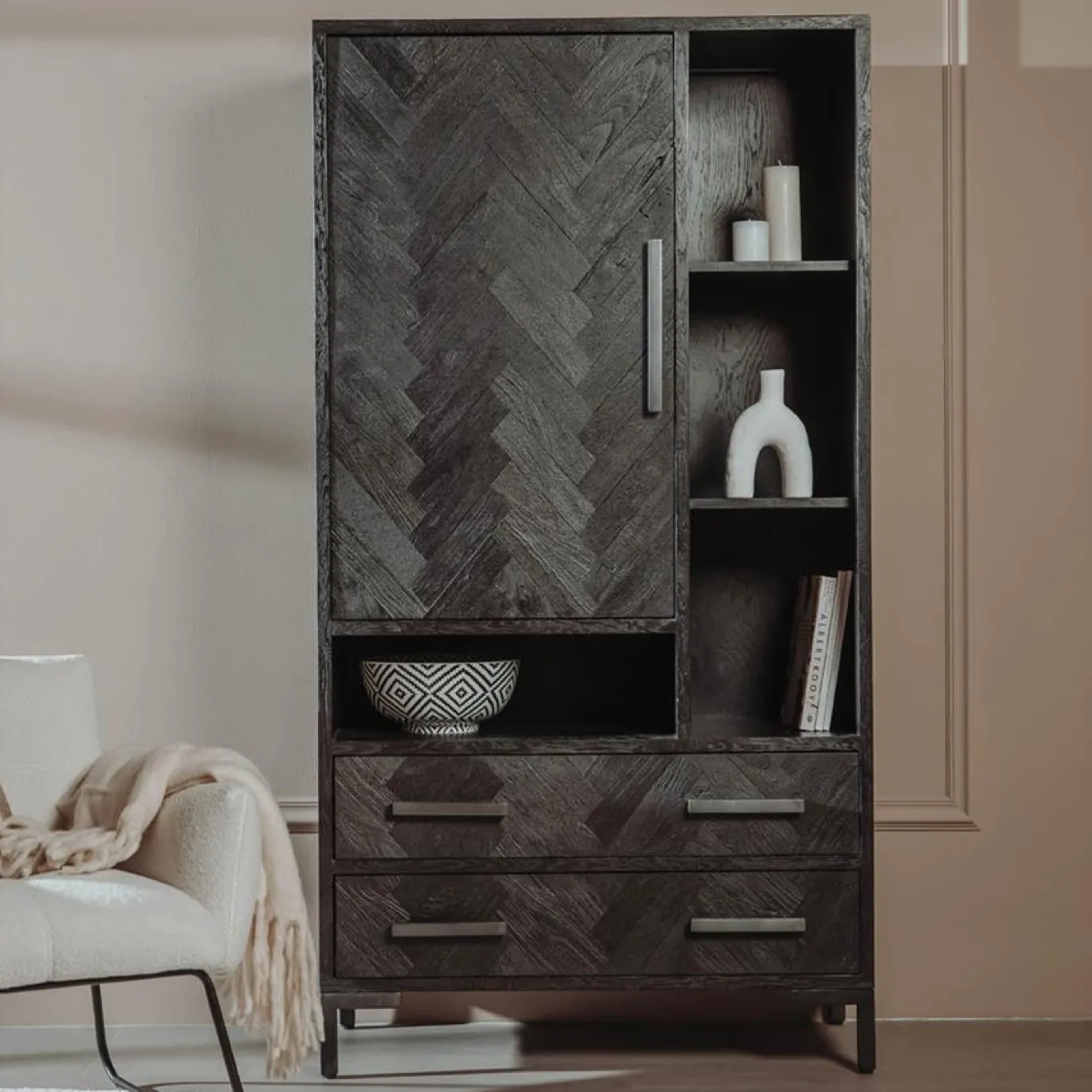 Tower Living Opbergkast Ziano 100cm Zwart