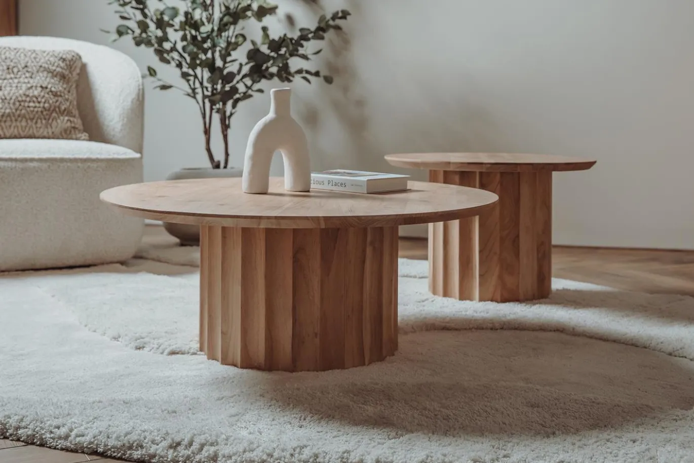 Tower Living Salontafel Crotone Set Rond 90ø/60øcm