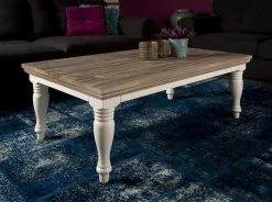 Tower Living Salontafel Fleur Chique 130cm Wit