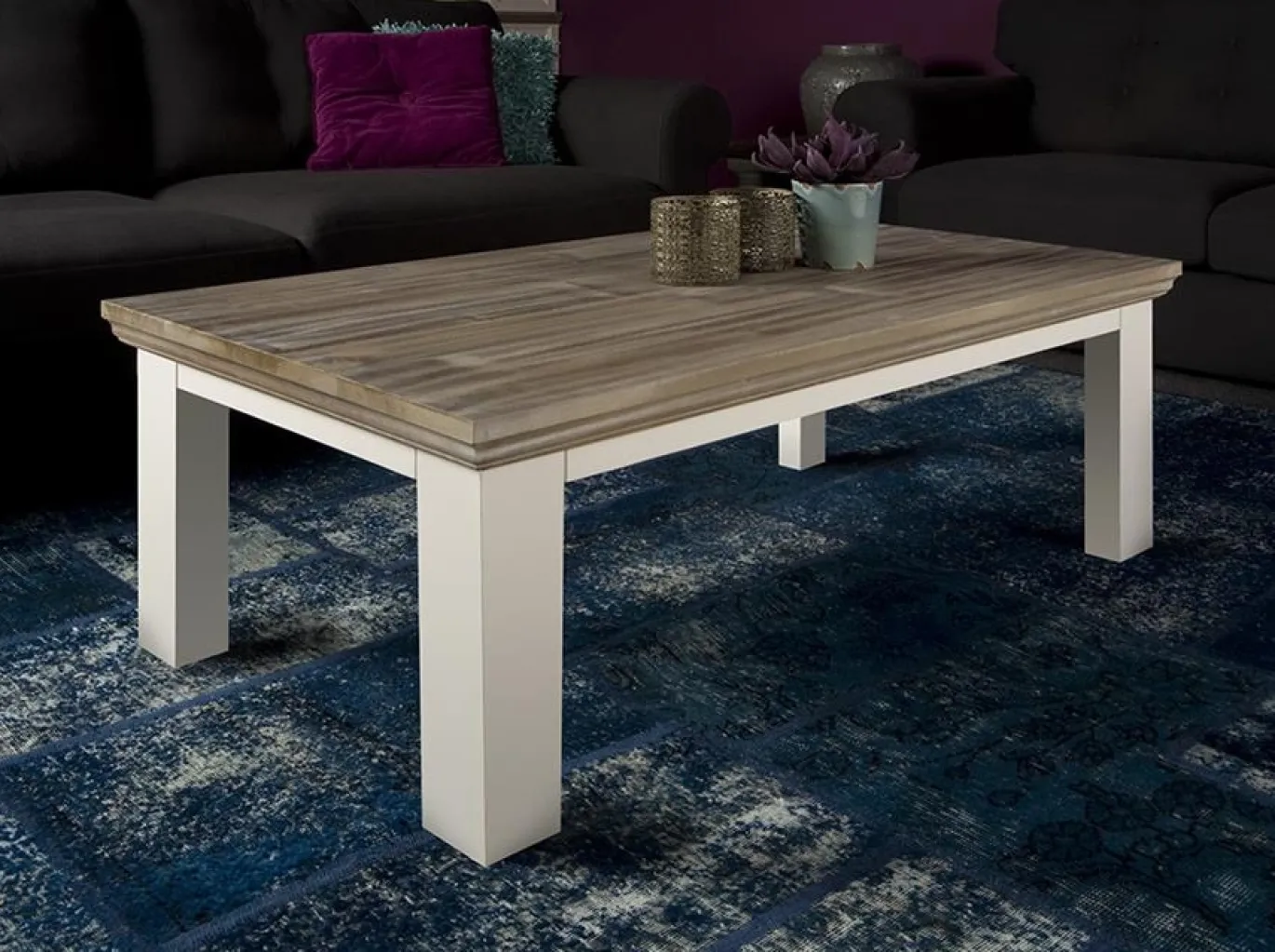Tower Living Salontafel Fleur 130cm Wit