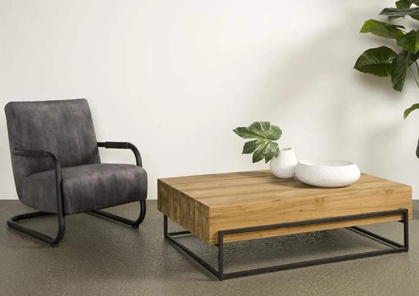 Tower Living Salontafel Massa 135cm Naturel