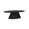 Tower Living Salontafel Premana Zwart Ovaal 135cm