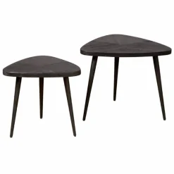 Tower Living Salontafel Viola Set van 2 Zwart