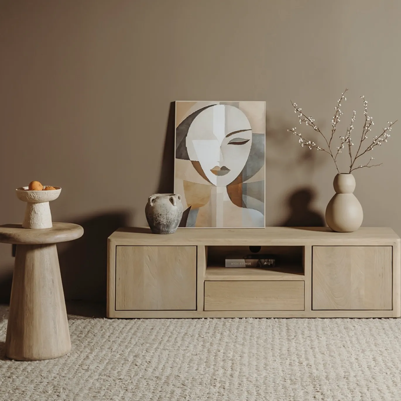 Tower Living Tv-meubel Tenna Naturel 150cm