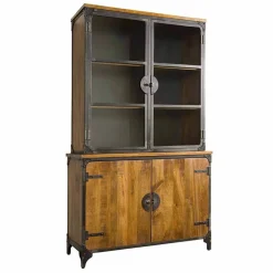 Tower Living Vitrinekast Basto 120cm Bruin