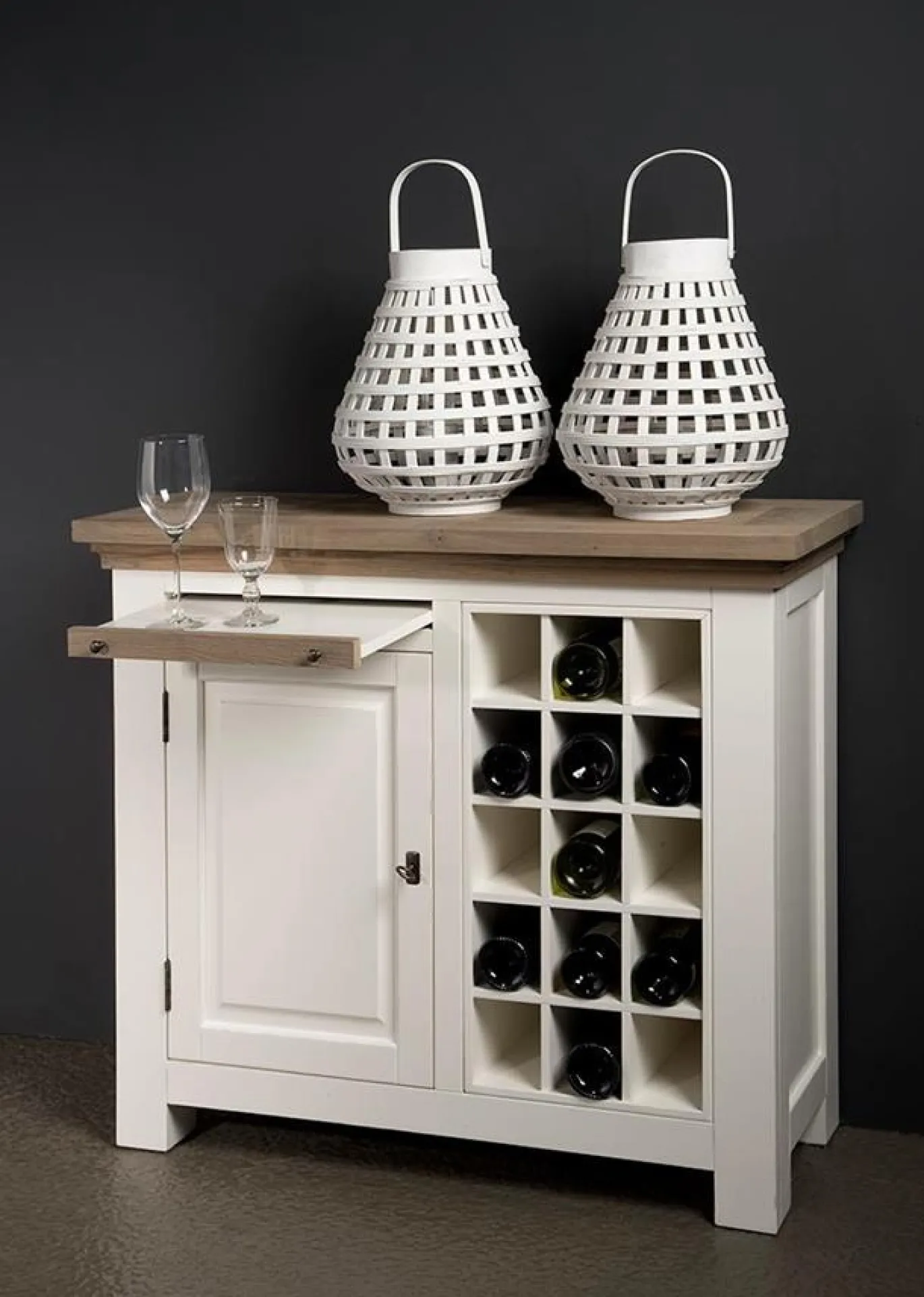Tower Living Wijnkast Parma Wit