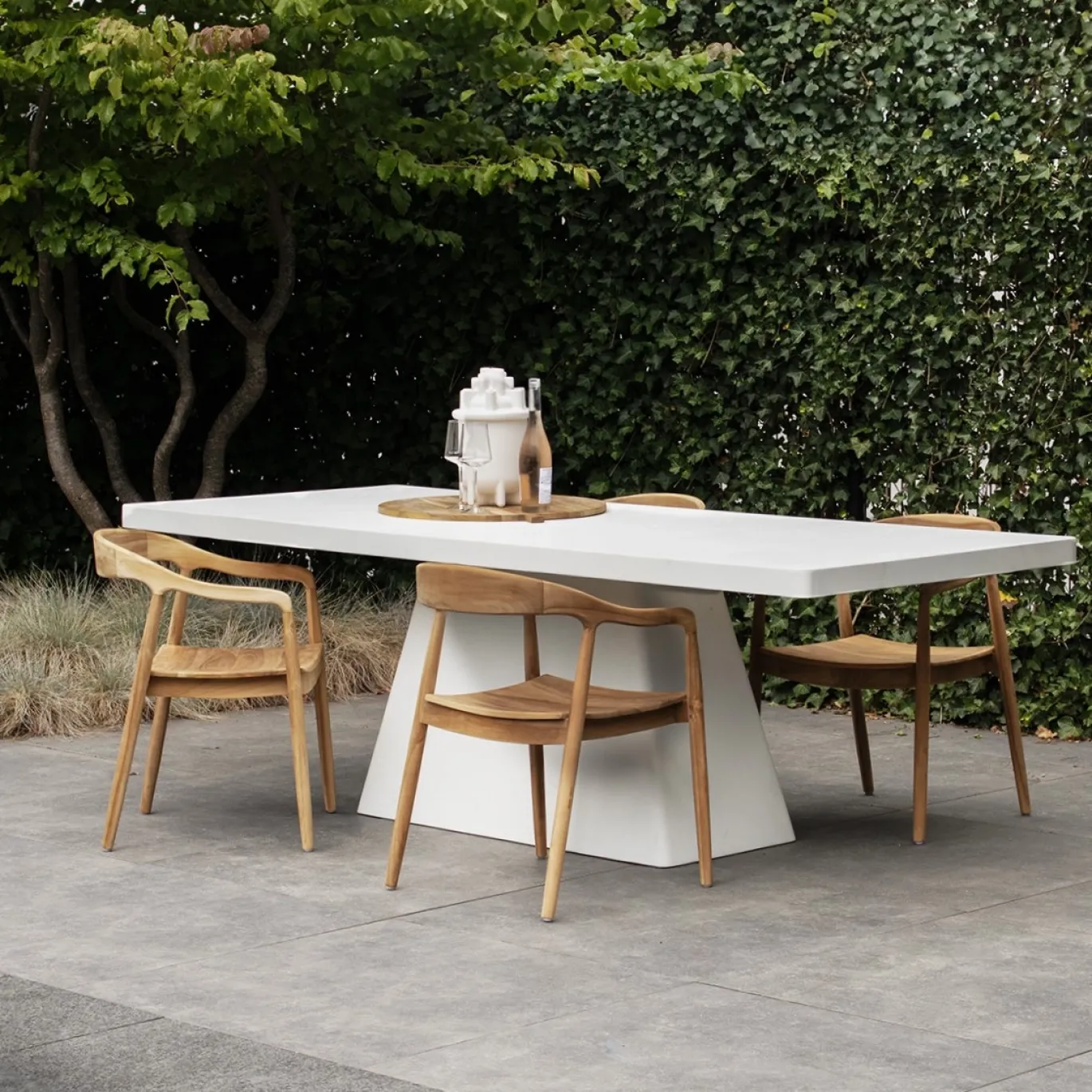 Tuintafel Avia Rechthoek Wit 240cm - Giga Meubel