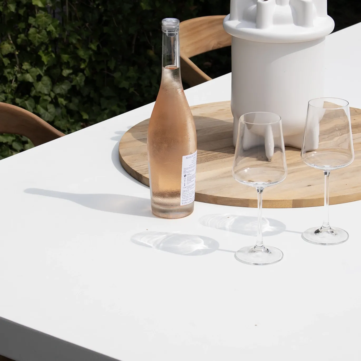 Tuintafel Avia Rechthoek Wit 240cm - Giga Meubel