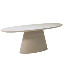 Tuintafel Cleo Ovaal Beige 160cm - Giga Meubel