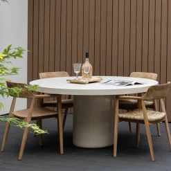 Tuintafel Eden Rond Beige Ø150cm - Giga Meubel