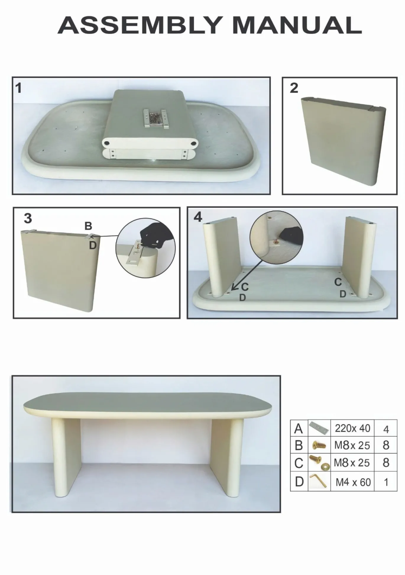Tuintafel Maya Deens Ovaal Beige 300cm - Giga Meubel