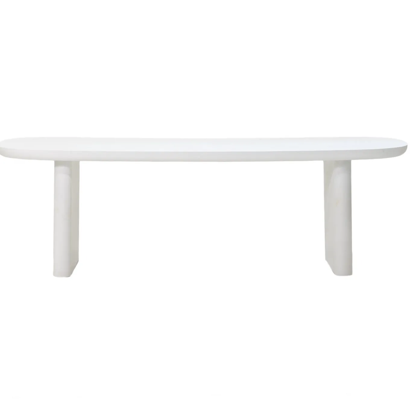 Tuintafel Maya Deens Ovaal Wit 240cm - Giga Meubel