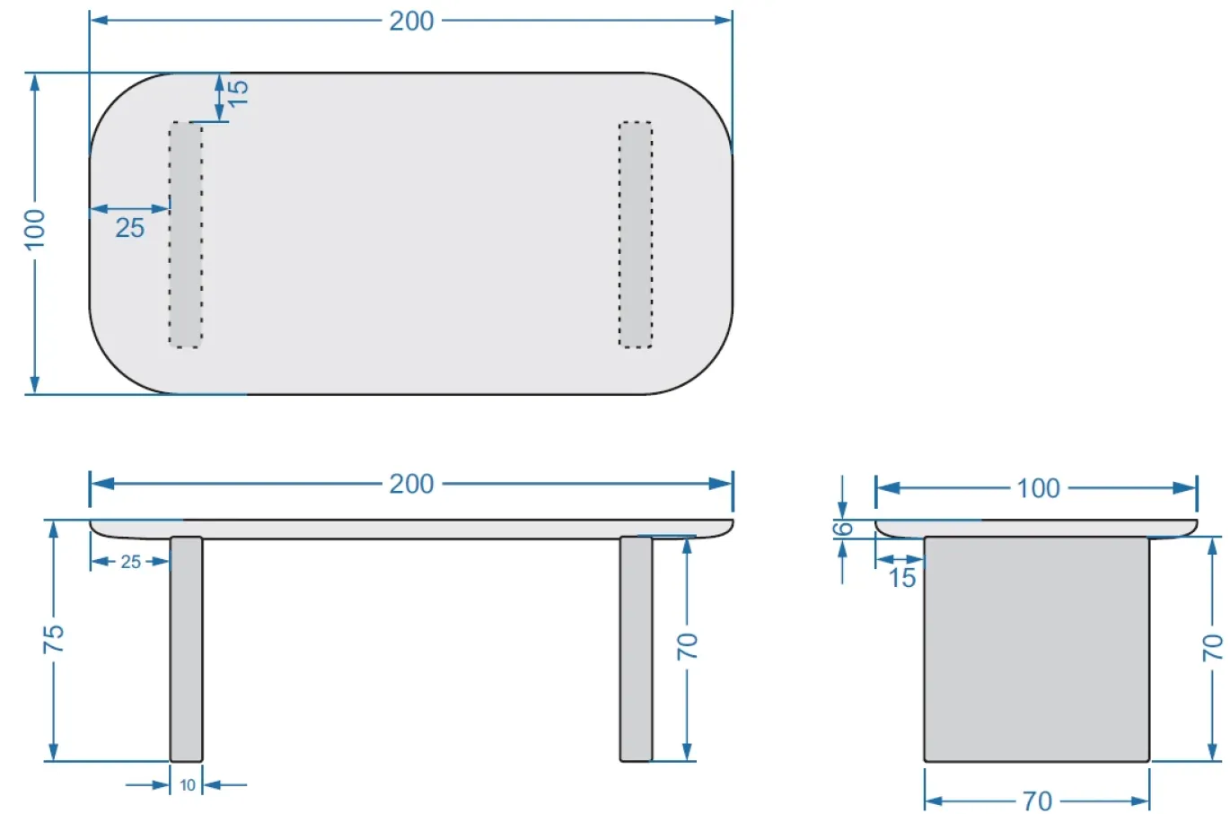 Tuintafel Maya Deens Ovaal Wit 240cm - Giga Meubel