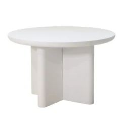 Tuintafel Miso Rond Wit Ø120cm - Giga Meubel