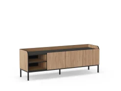 Tv-meubel Adara 3d2v 160cm Naturel/zwart - Giga Meubel