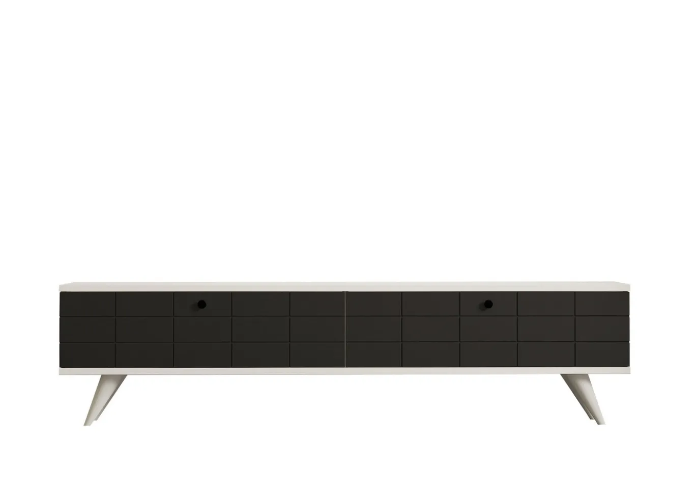 Tv-meubel Alberi Antraciet/Wit 160cm