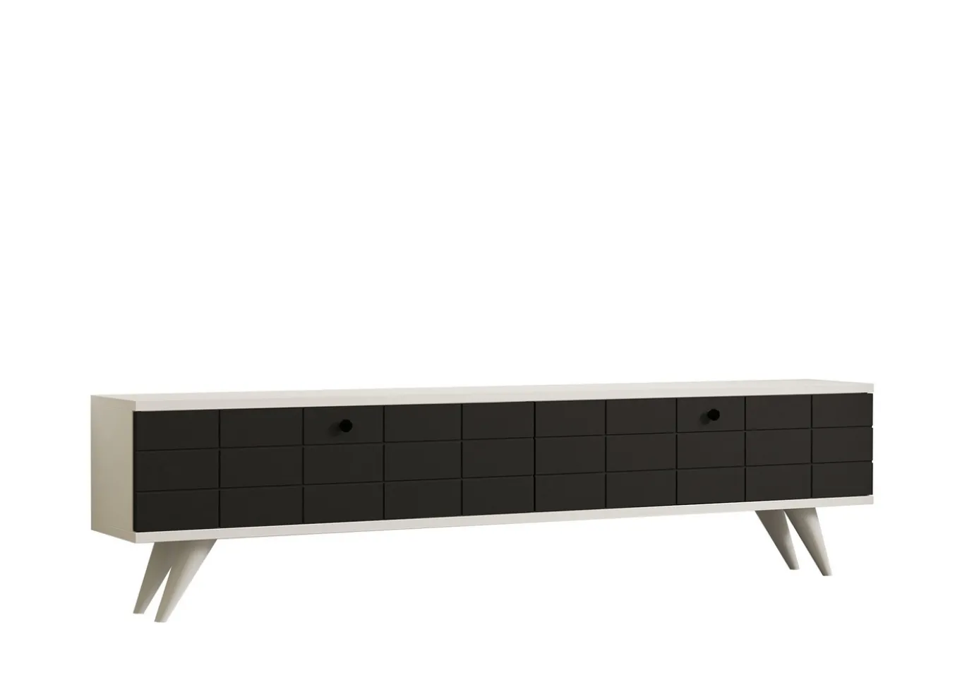 Tv-meubel Alberi Antraciet/Wit 160cm