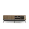Tv-meubel Amira 2d2v 180cm Eiken-ud/zwart - Giga Meubel