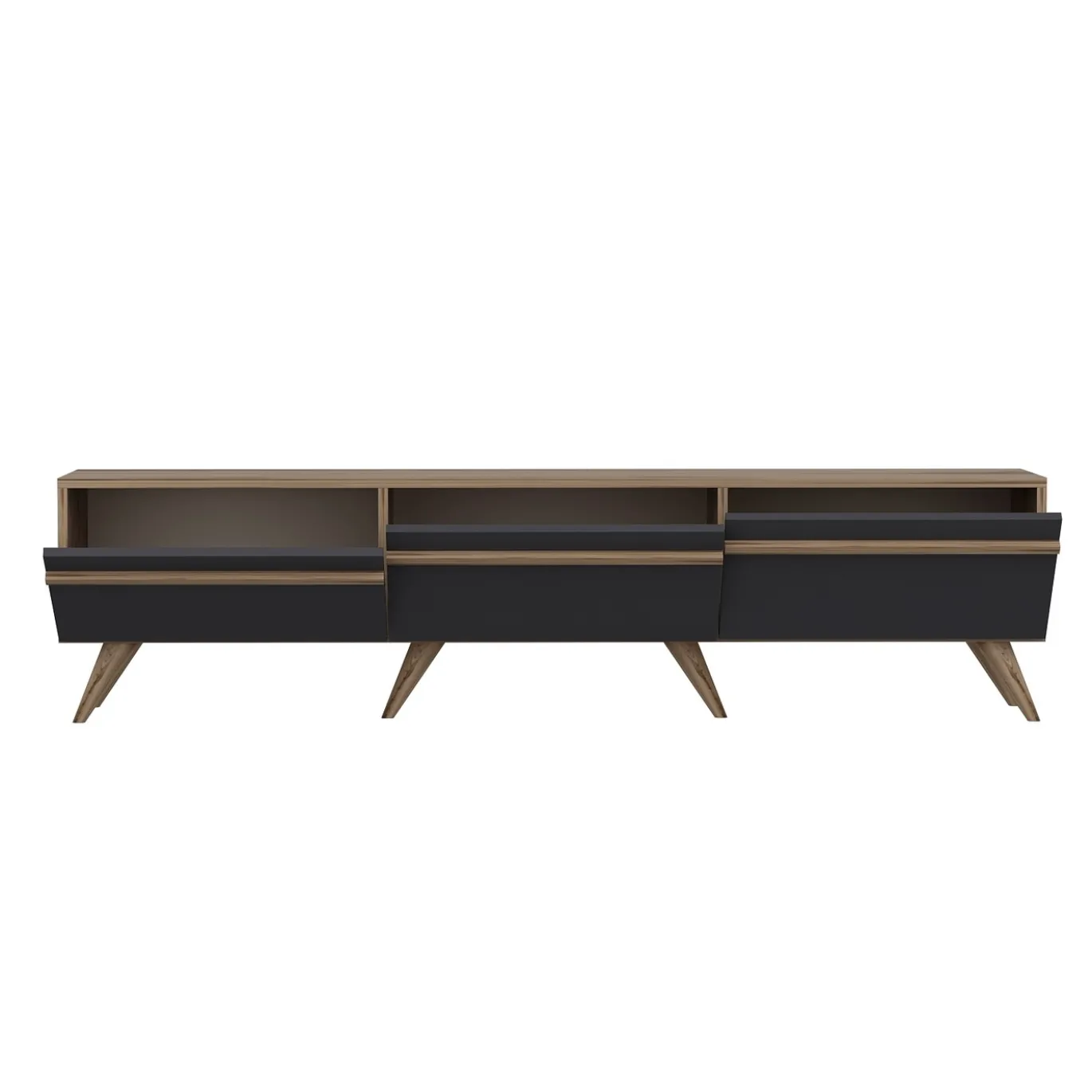Tv-meubel Amsterdam Antraciet 180cm