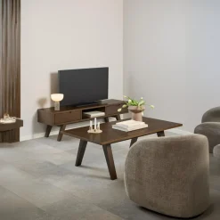 Tv-meubel Annie Eikenfineer Smoke 150cm - Giga Living