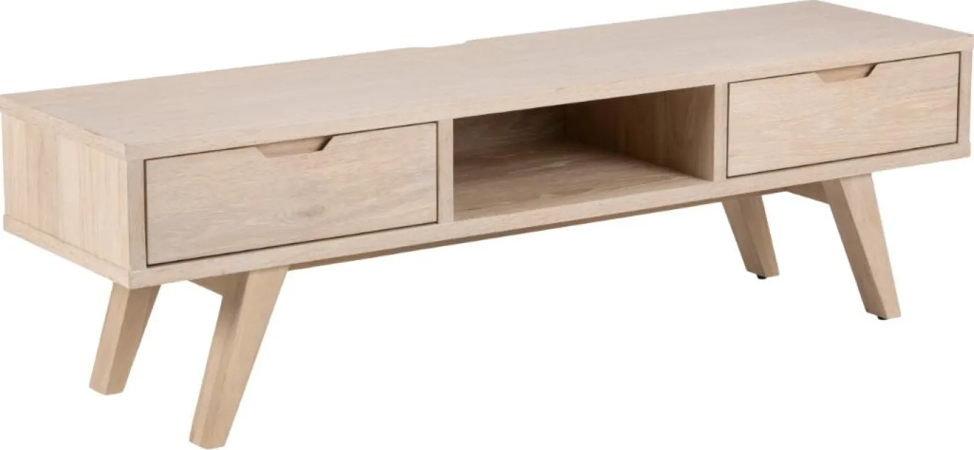 Tv-meubel Annie Eikenfineer Wit 150cm - Giga Living