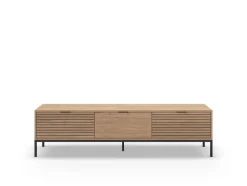 Tv-meubel Ariel 3L 180cm Naturel met Metaal - Giga Meubel
