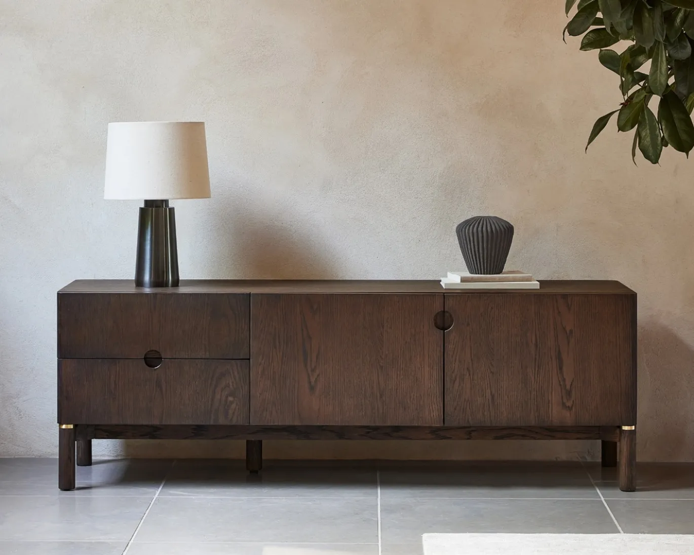 Tv-meubel Arun Espresso Oil 160cm - Giga Living