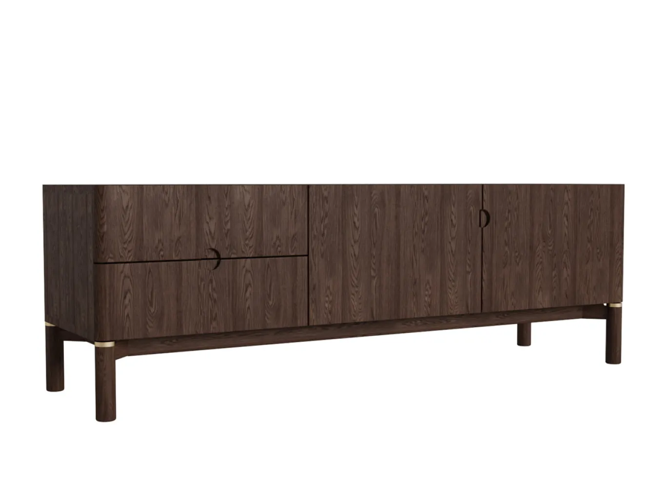 Tv-meubel Arun Espresso Oil 160cm - Giga Living