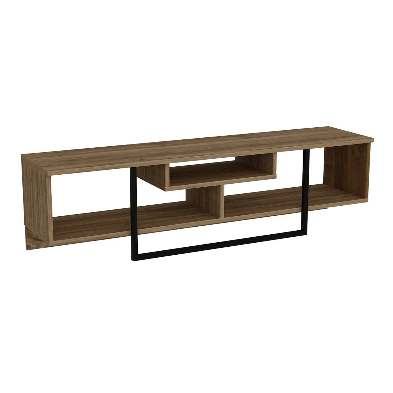 Tv-meubel Asal Walnoot/Zwart 150cm