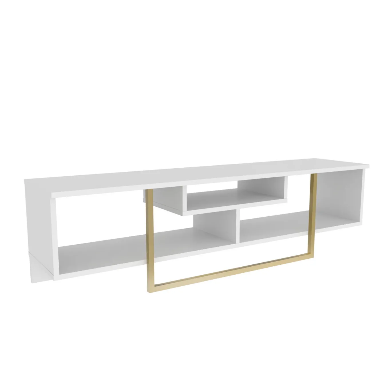 Tv-meubel Asal Wit/Goud 150cm