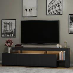 Tv-Meubel Beliz Melamine Antraciet