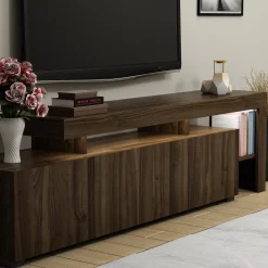 Tv-meubel Beliz Walnoot Incl. LED