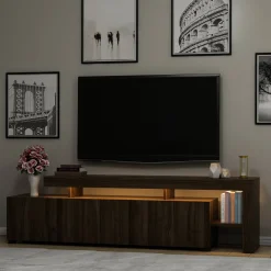 Tv-meubel Beliz Walnoot Incl. LED