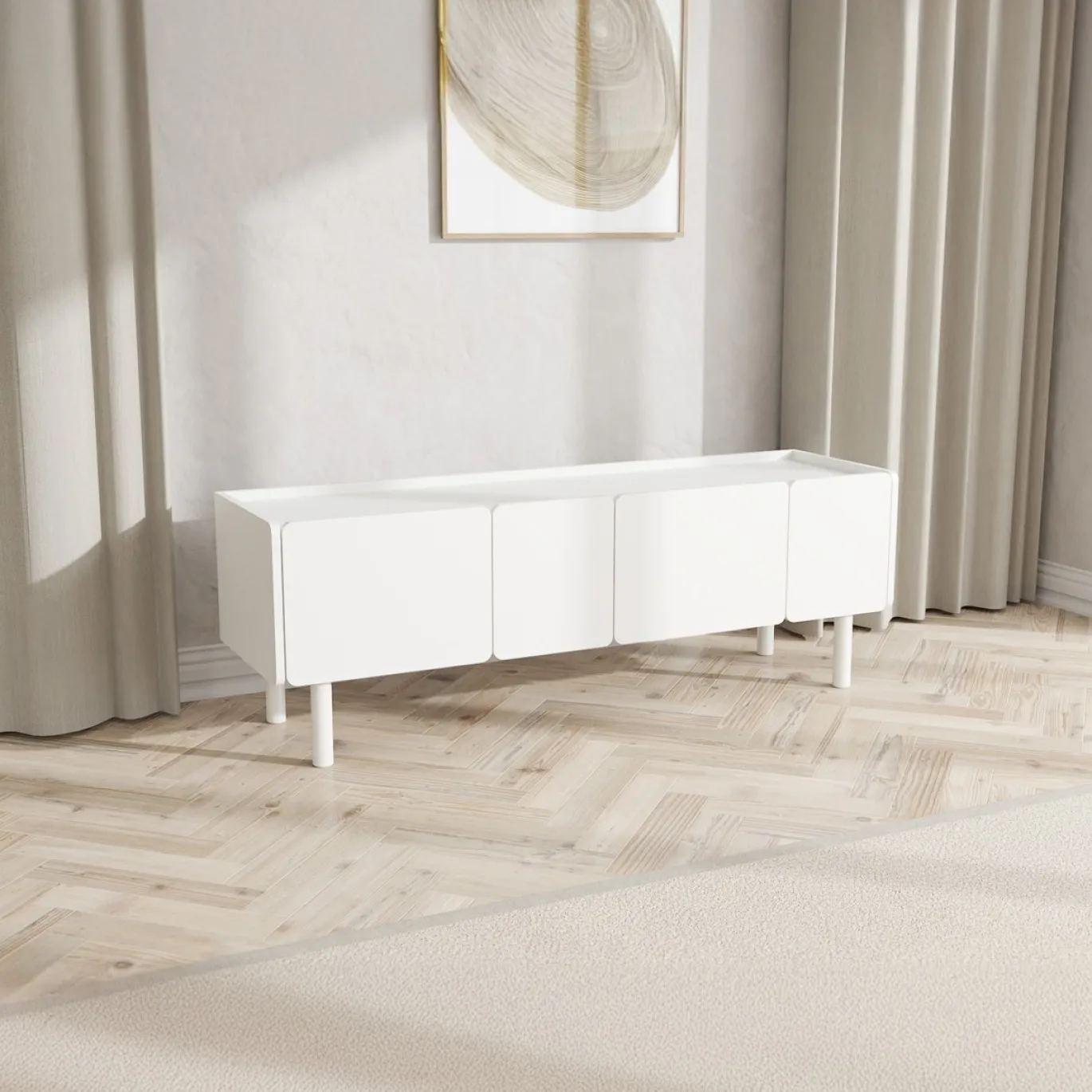 Tv-meubel Bera Wit 160cm - Giga Living