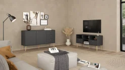 Tv-meubel Bodo Matgrijs - Giga Living