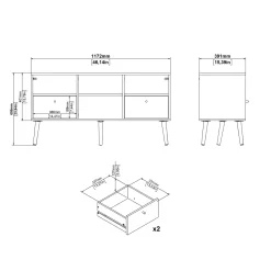 Tv-meubel Bodo Wit - Giga Living