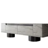 Tv-meubel Bohem Travertinlook/Zwart 180cm