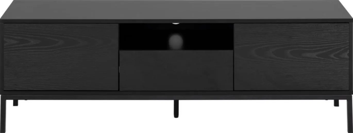 Tv-meubel Bronx MDF Zwart 140cm - Giga Living